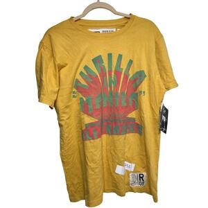 Roots of Fight Thrilla in Manila Ali Frazier Mustard Yellow Graphic T-Shirt M